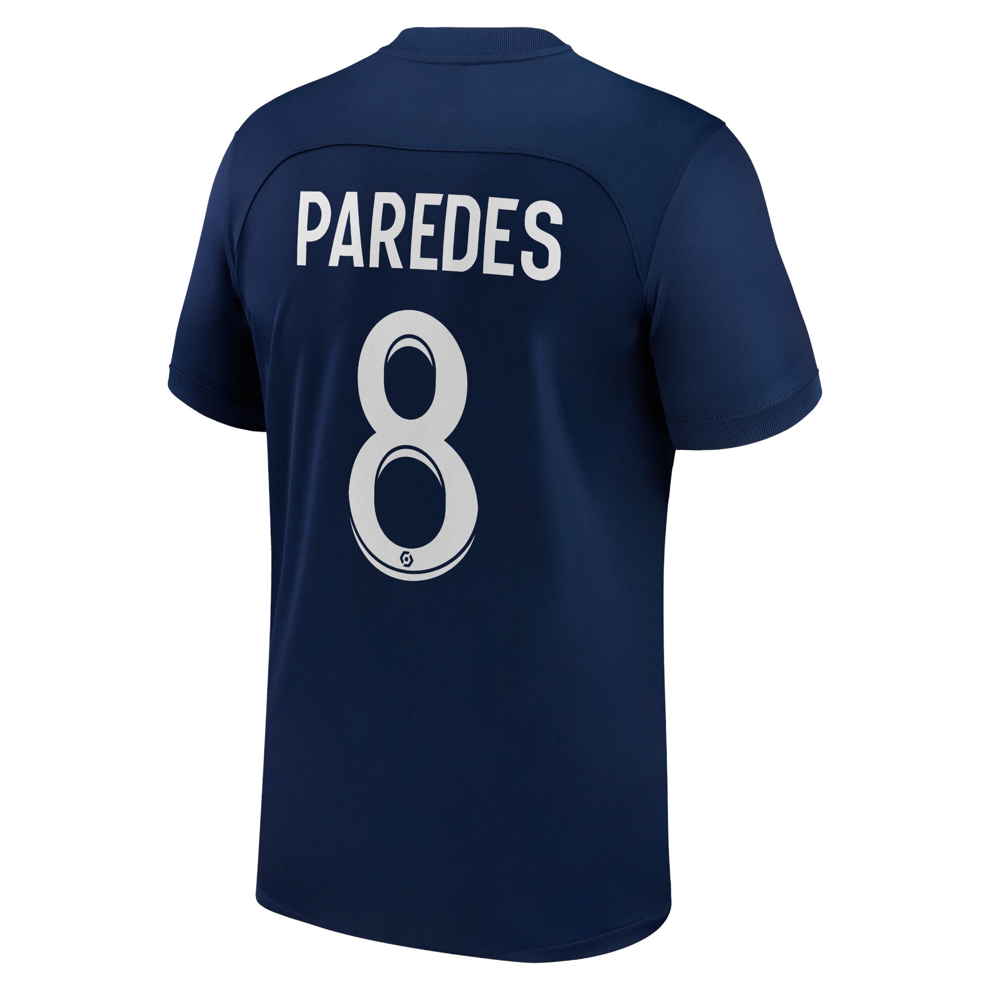 Paris Saint-Germain Home Stadium Shirt 2022-23 with Paredes 8 printing