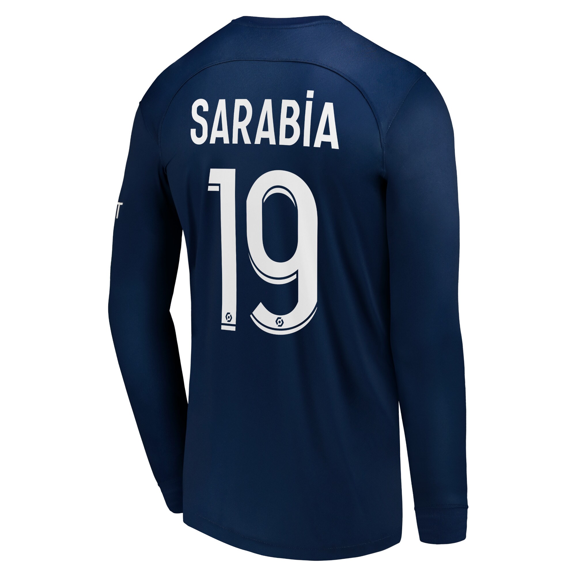 Paris Saint-Germain Home Stadium Shirt Long Sleeve 2022-23 with Sarabia 19 printing