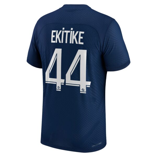 Paris Saint-Germain Home Vapor Match Shirt 2022-23 with Ekitike 44 printing