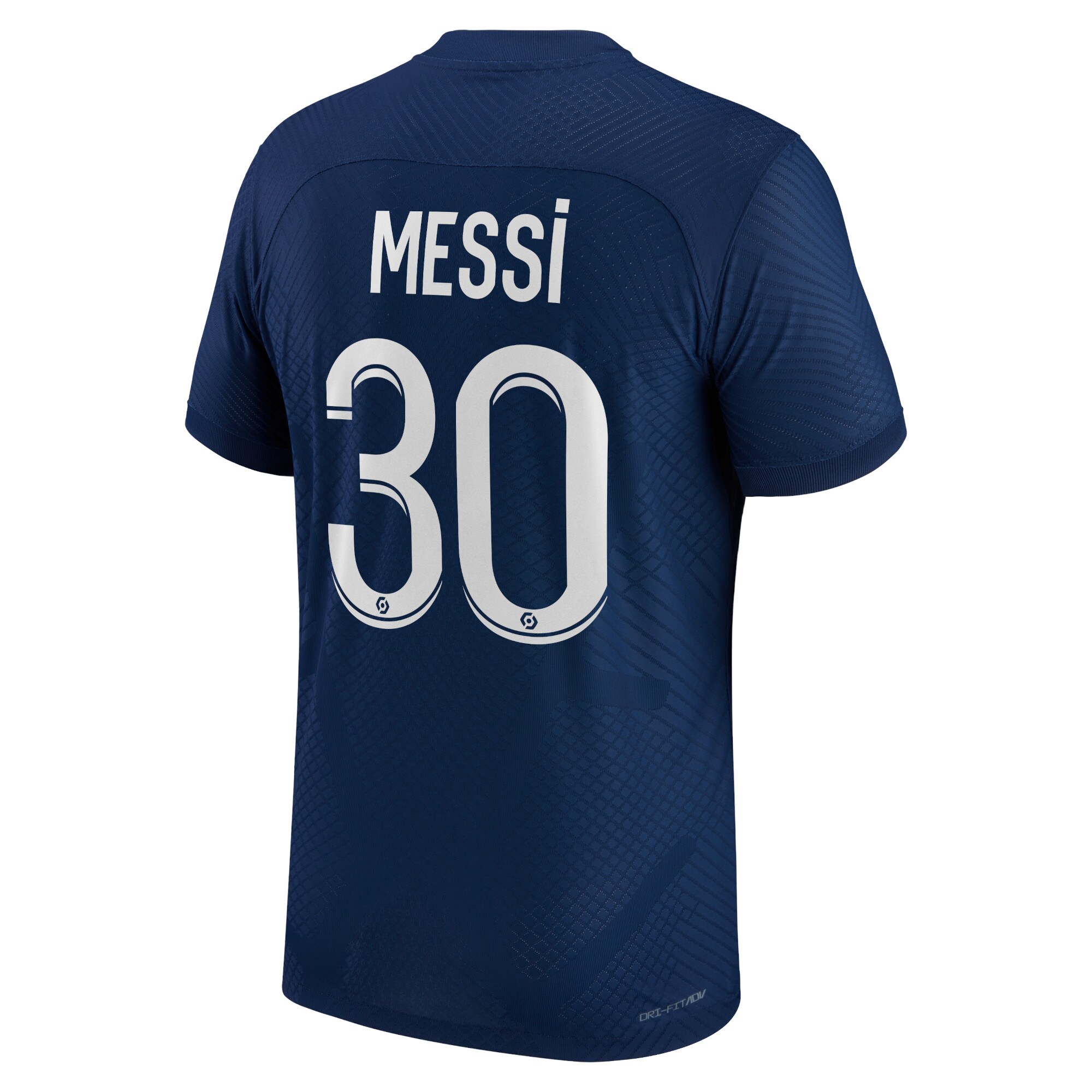 Paris Saint-Germain Home Vapor Match Shirt 2022-2023 with Messi 30 printing