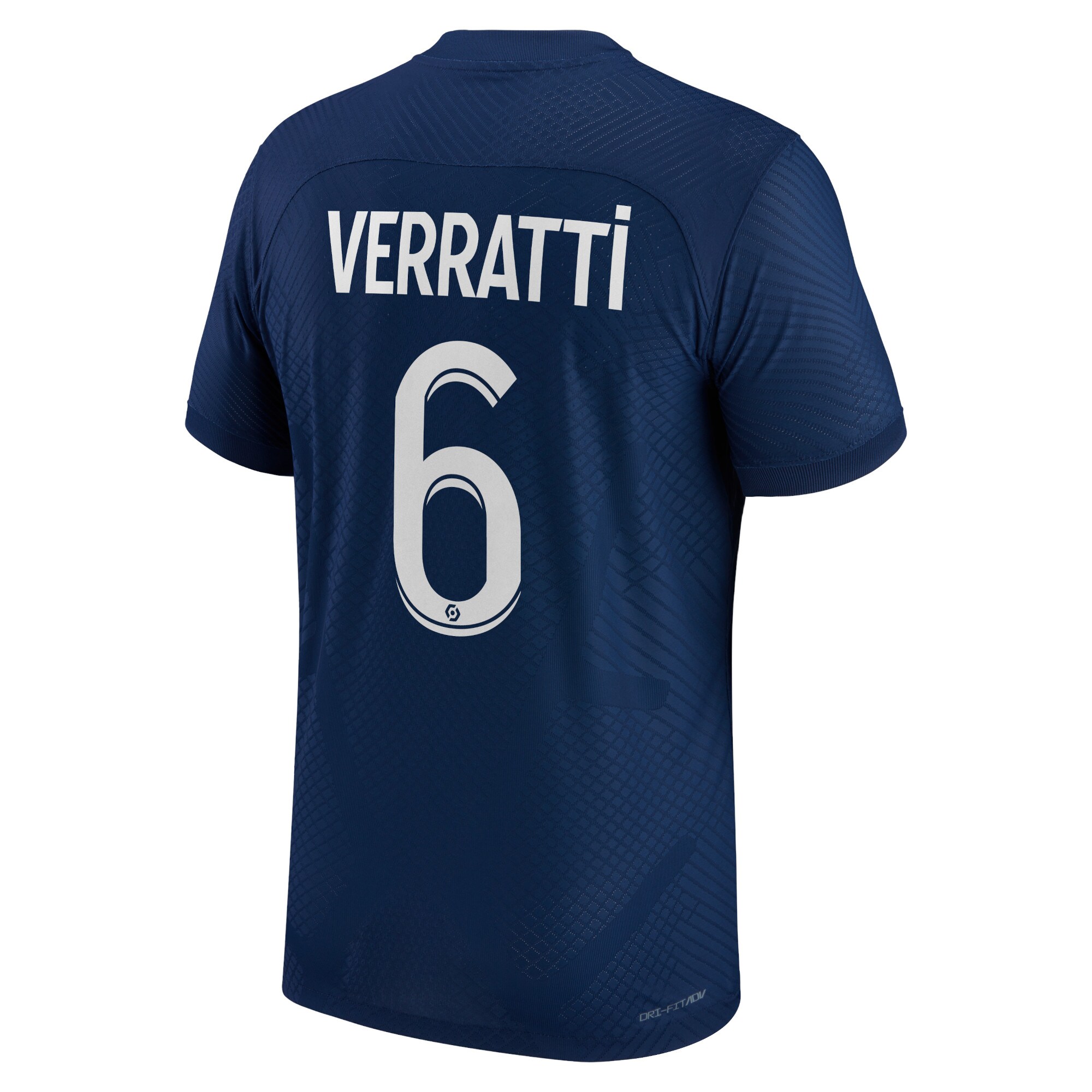 Paris Saint-Germain Home Vapor Match Shirt 2022-2023 with Verratti 6 printing