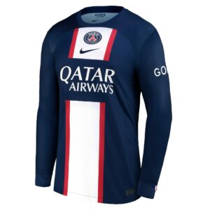 Paris Saint-Germain LS Home Stadium Shirt 2022-23 with Hakimi 2 printing