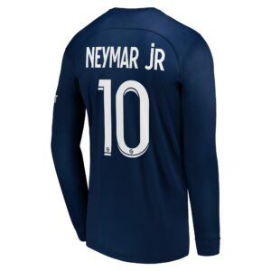 Paris Saint-Germain LS Home Stadium Shirt 2022-23 with Neymar Jr 10 printing