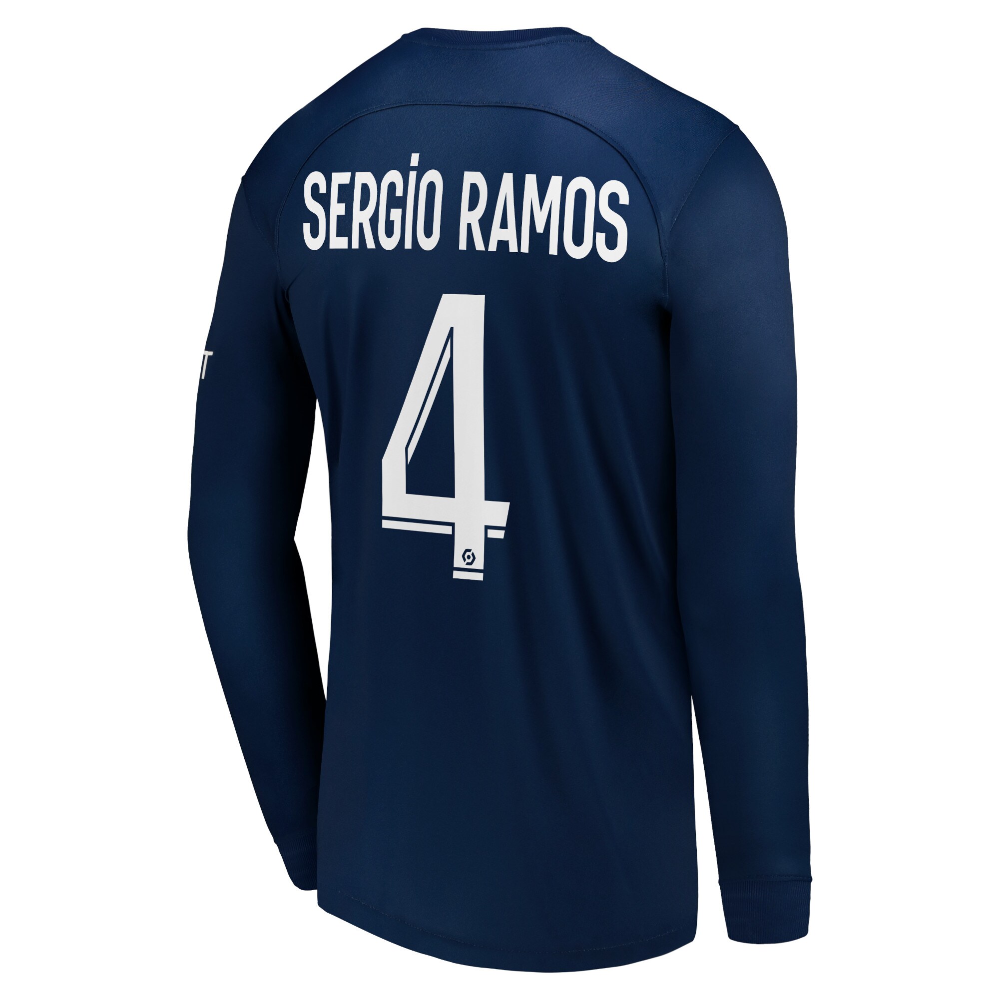 Paris Saint-Germain LS Home Stadium Shirt 2022-23 with Sergio Ramos 4 printing