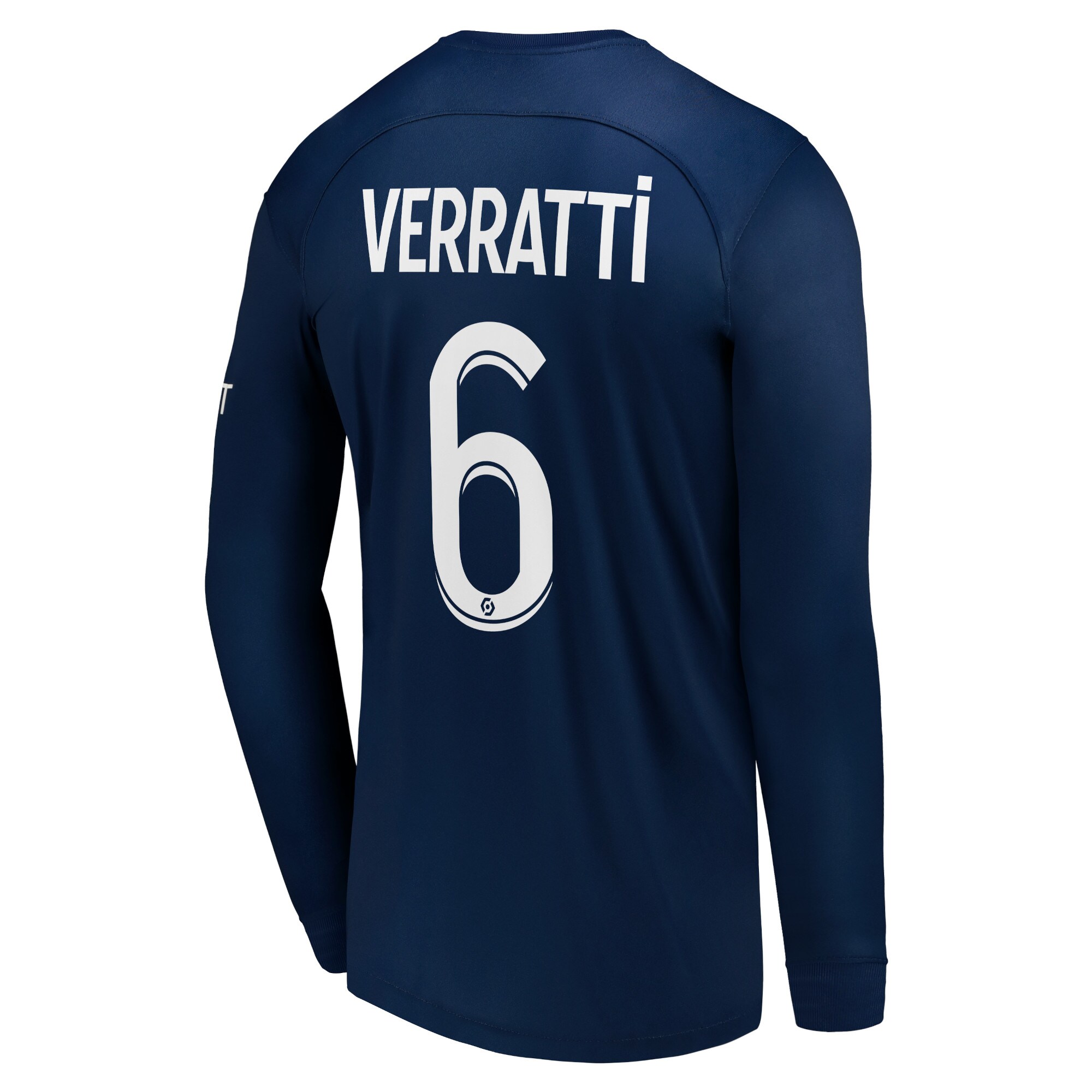 Paris Saint-Germain LS Home Stadium Shirt 2022-23 with Verratti 6 printing
