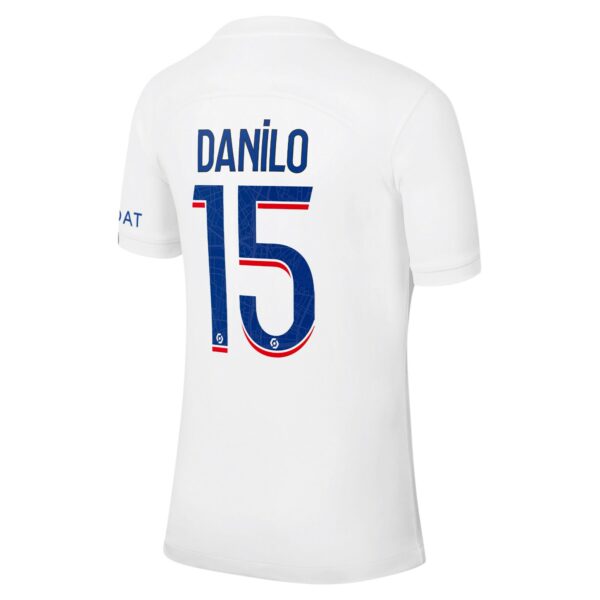 Paris Saint-Germain Third Stadium Shirt 2022-23 with Danilo 15 printing