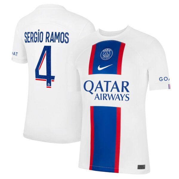 Paris Saint-Germain Third Stadium Shirt 2022-23 with Sergio Ramos 4 printing