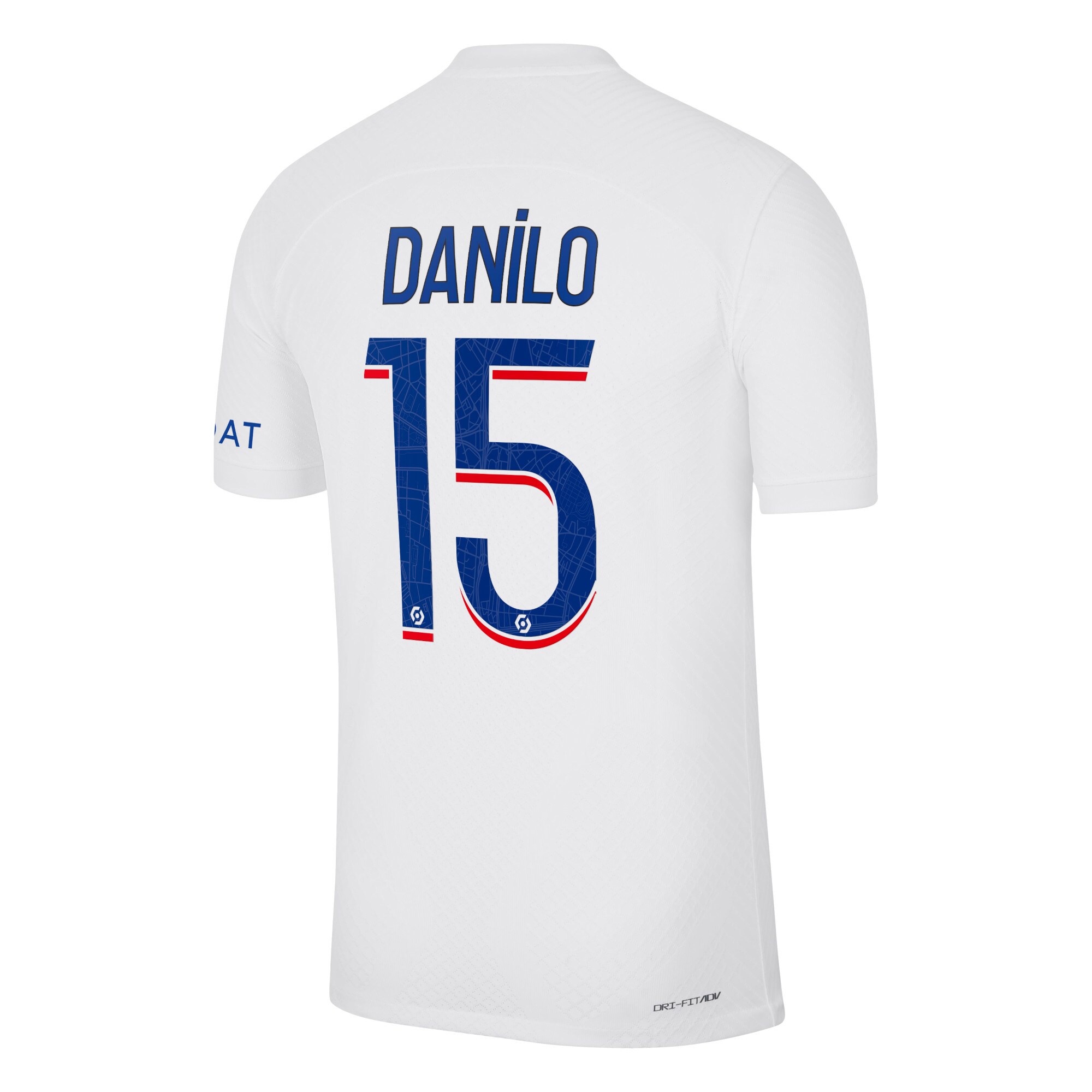 Paris Saint-Germain Third Vapor Match Shirt 2022-23 with Danilo 15 printing