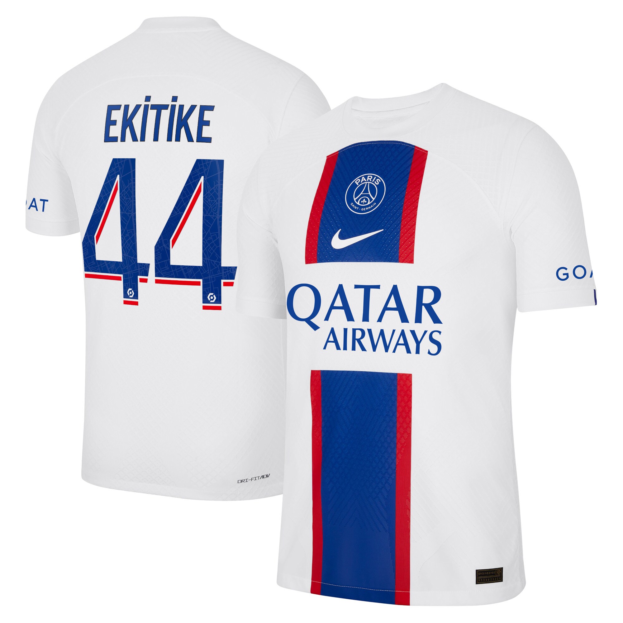 Paris Saint-Germain Third Vapor Match Shirt 2022-23 with Ekitike 44 printing