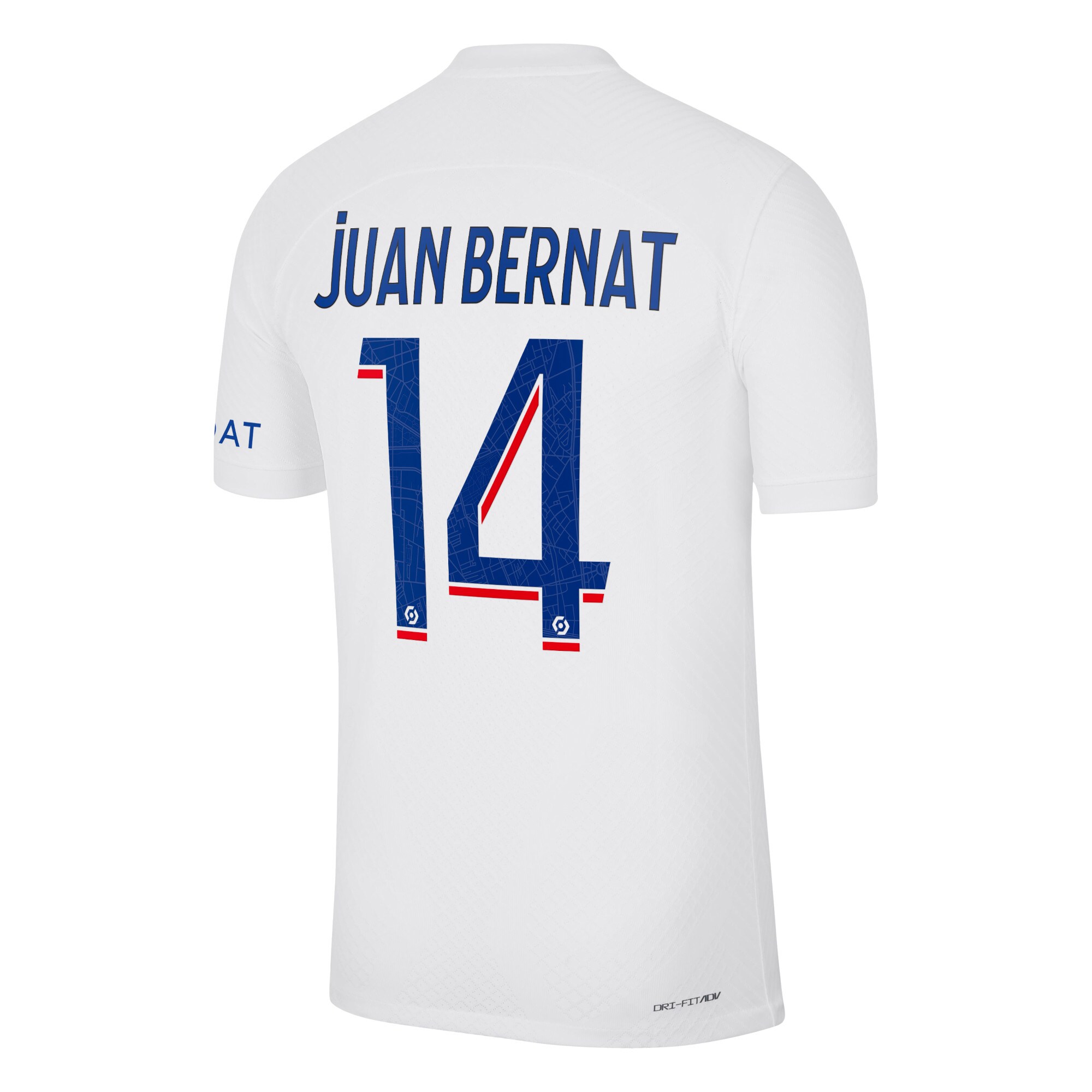 Paris Saint-Germain Third Vapor Match Shirt 2022-23 with Juan Bernat 14 printing