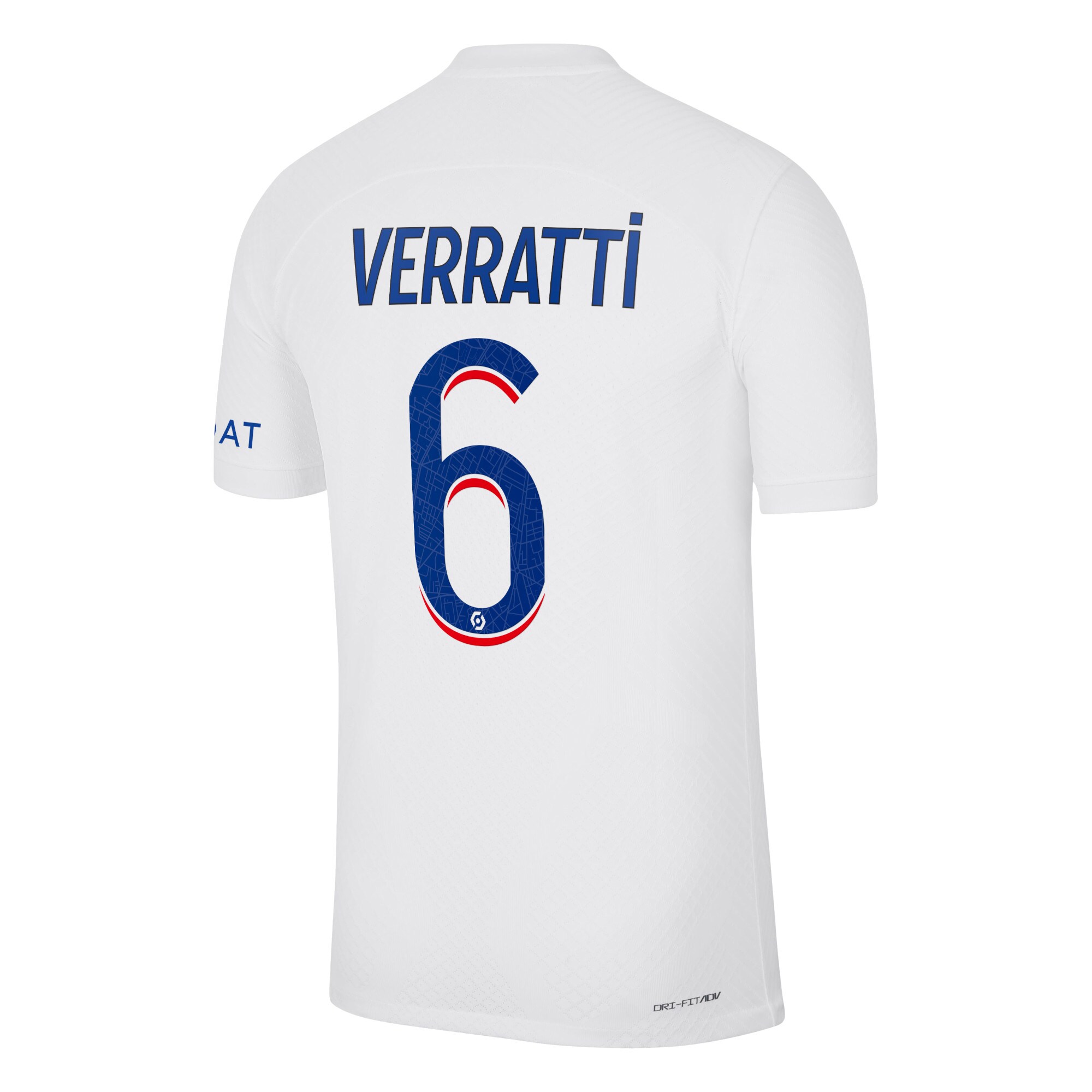 Paris Saint-Germain Third Vapor Match Shirt 2022-23 with Verratti 6 printing