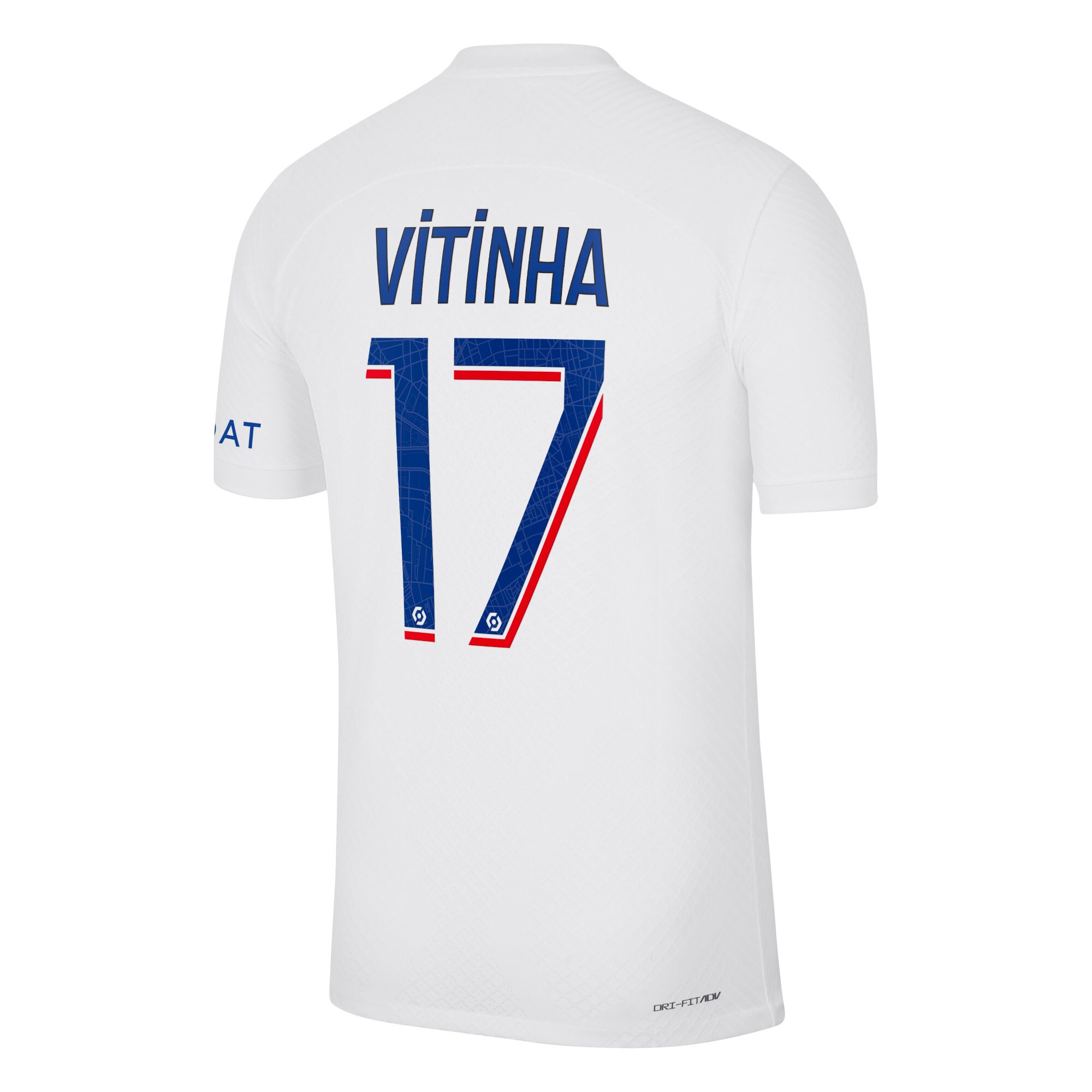Paris Saint-Germain Third Vapor Match Shirt 2022-23 with Vitinha 17 printing