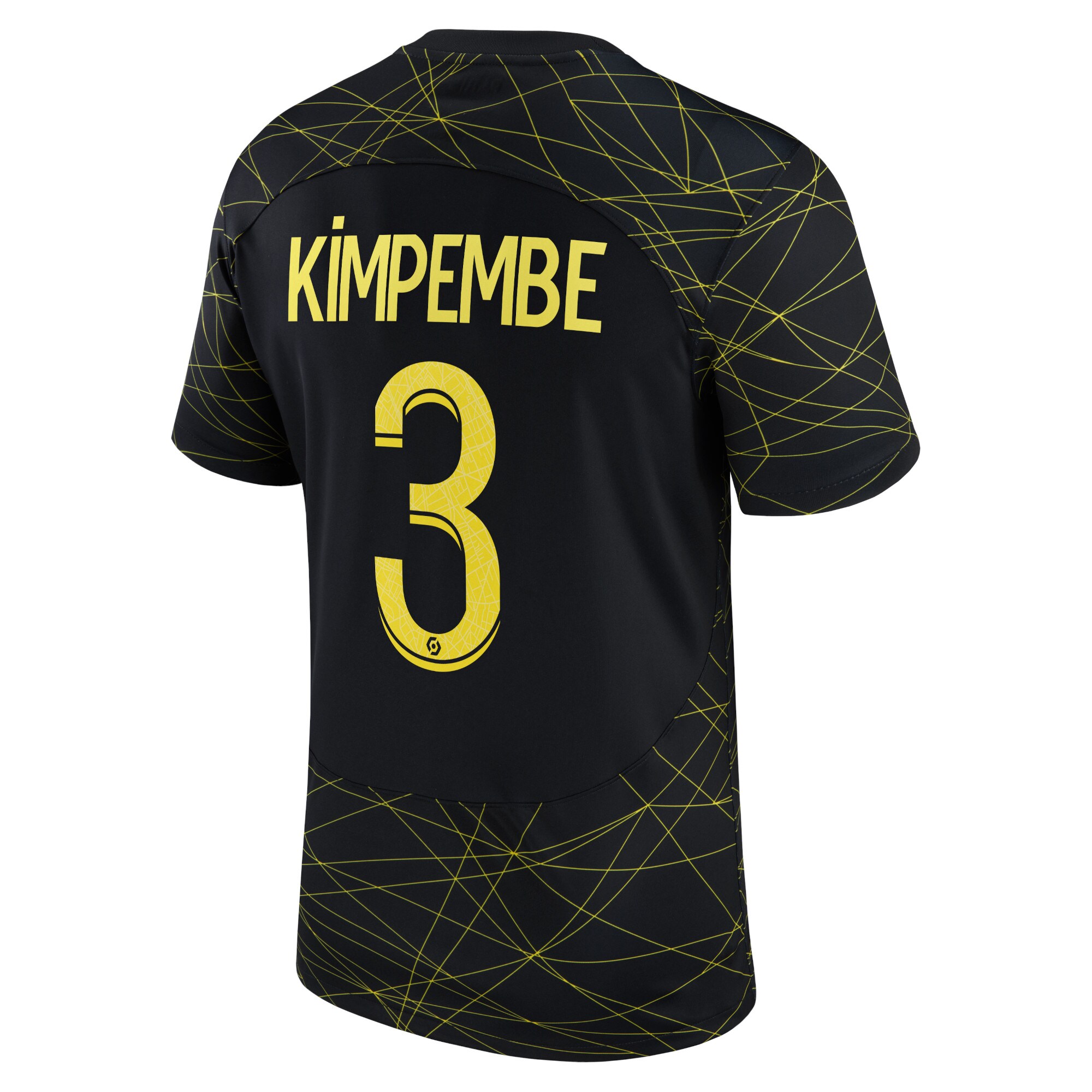 Paris Saint-Germain x Jordan Fourth Stadium Shirt 2022-23 with Kimpembe 3 printing