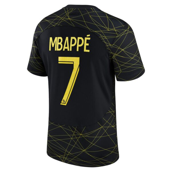 Paris Saint-Germain x Jordan Fourth Stadium Shirt 2022-23 with Mbappé 7 ...
