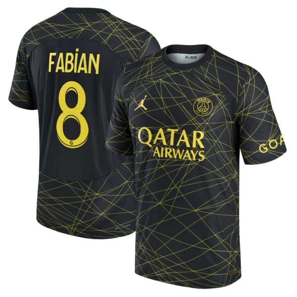 Paris Saint-Germain x Jordan Fourth Vapor Match Shirt 2022-23 with Fabian 8 printing