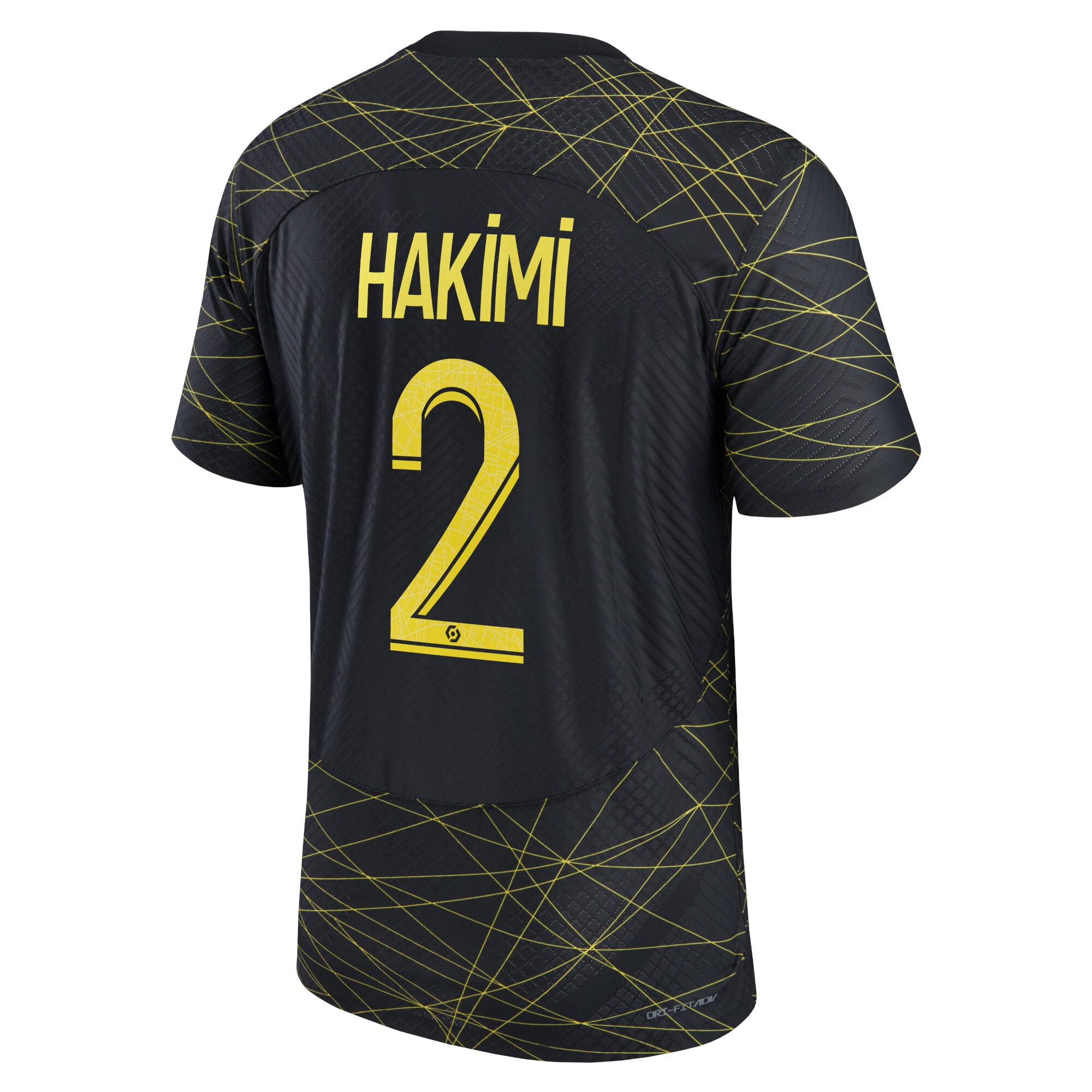 Paris Saint-Germain x Jordan Fourth Vapor Match Shirt 2022-23 with Hakimi 2 printing