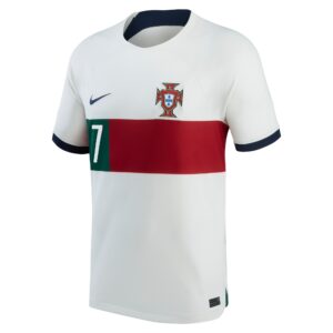 Portugal Away Stadium Shirt 2022 with Ronaldo 7 printing
