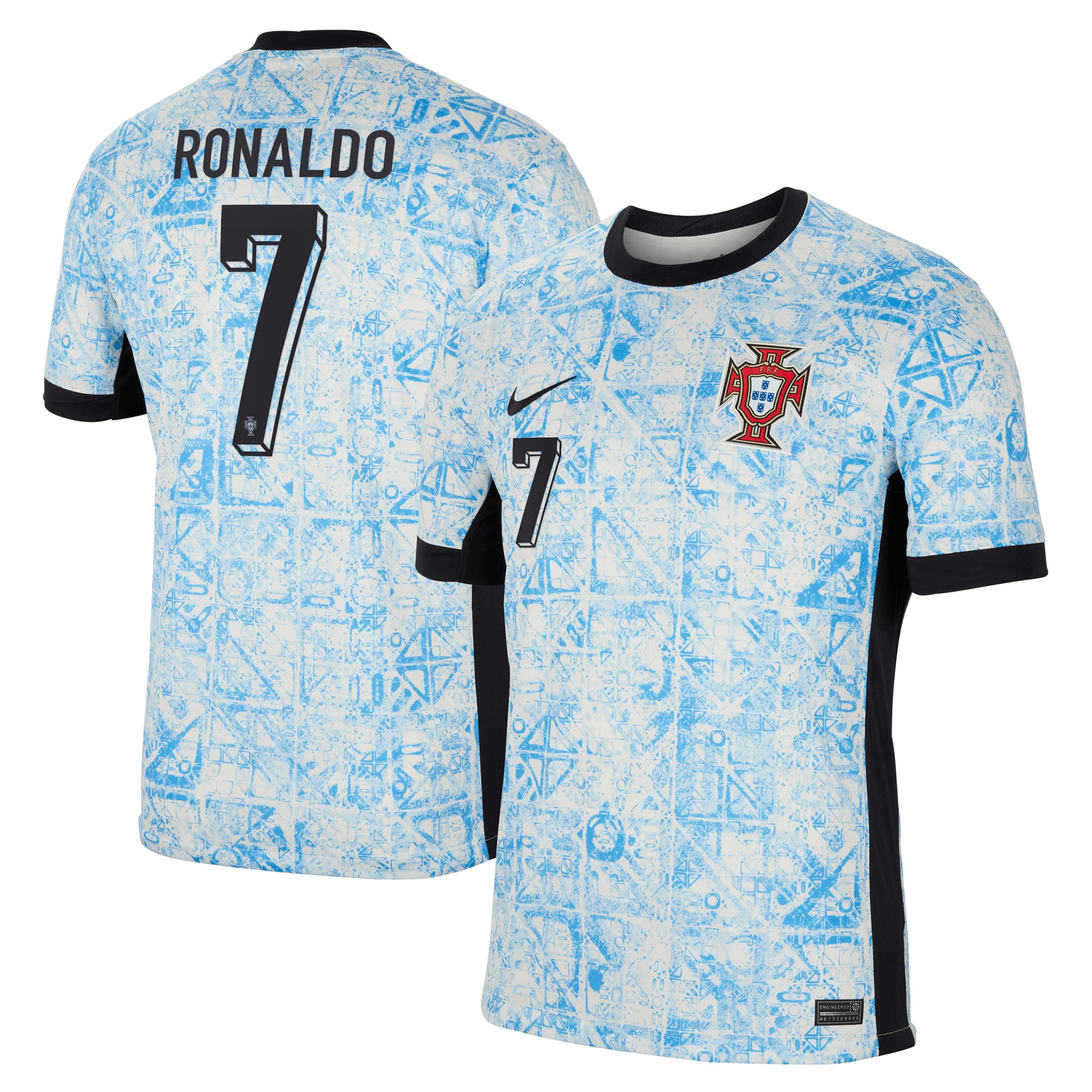 Portugal Away Stadium Shirt 2024 with Ronaldo 7 printing