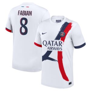 PSG Away Stadium Shirt 2024-2025 with Fabian 8 printing