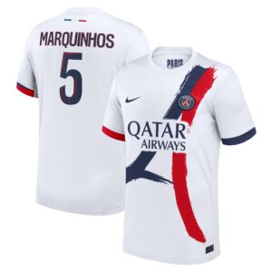 PSG Away Stadium Shirt 2024-2025 with Marquinhos 5 printing