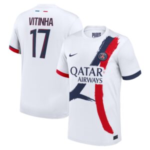 PSG Away Stadium Shirt 2024-2025 with Vitinha 17 printing