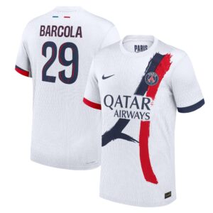 PSG Dri-Fit ADV Away Match Shirt 2024-25 with Barcola 29 printing