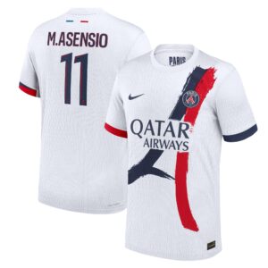 PSG Dri-Fit ADV Away Match Shirt 2024-25 with M.Asensio 11 printing