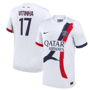 PSG Dri-Fit ADV Away Match Shirt 2024-25 with Vitinha 17 printing