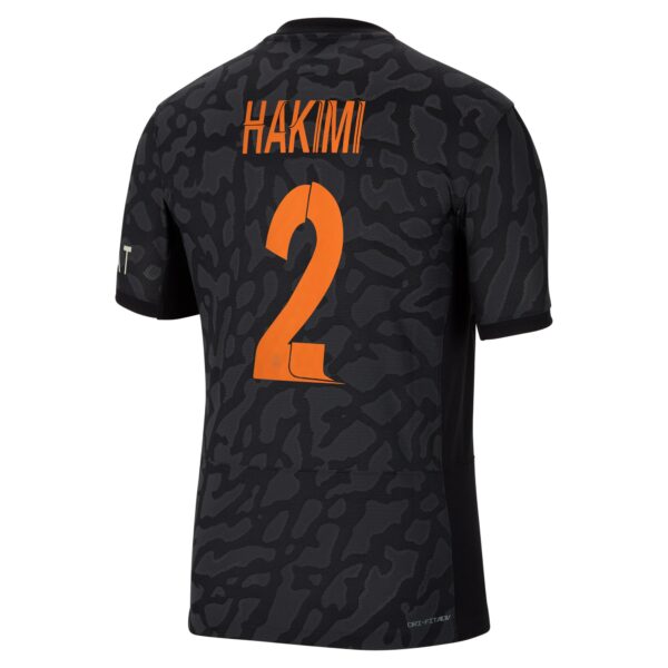 Paris Saint-Germain x Jordan Third Dri-Fit Adv Match Shirt 2023-24 With Champions League Printing Hakimi 2