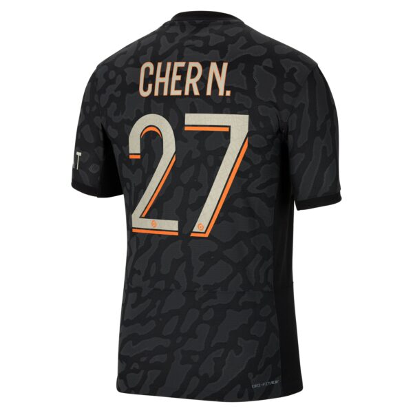 Paris Saint-Germain x Jordan Third Dri-Fit Adv Match Shirt 2023-24 With Cher N. 27 Printing