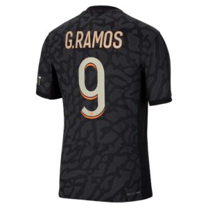 Paris Saint-Germain x Jordan Third Dri-Fit Adv Match Shirt 2023-24 With G.Ramos 9 Printing