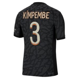 Paris Saint-Germain x Jordan Third Dri-Fit Adv Match Shirt 2023-24 With Kimpembe 3 Printing
