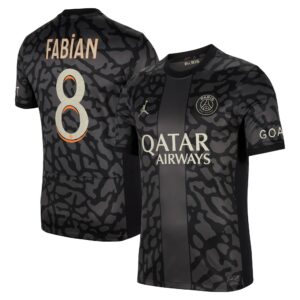 Paris Saint-Germain x Jordan Third Stadium Shirt 2023-24 With Fabian 8 Printing
