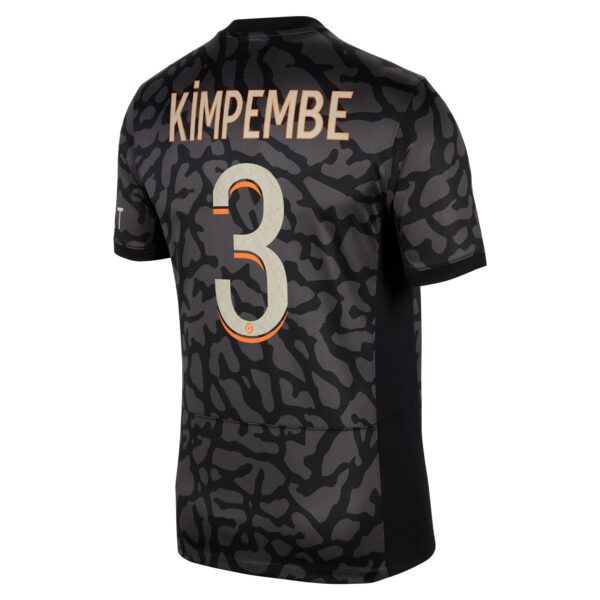 Paris Saint-Germain x Jordan Third Stadium Shirt 2023-24 With Kimpembe 3 Printing