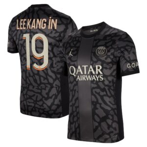 Paris Saint-Germain x Jordan Third Stadium Shirt 2023-24 With Lee Kang In 19 Printing