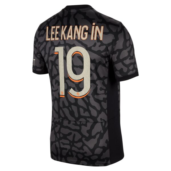Paris Saint-Germain x Jordan Third Stadium Shirt 2023-24 With Lee Kang In 19 Printing