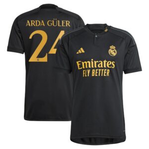 Real Madrid Third Shirt 2023-24 with Arda Güler 24 printing