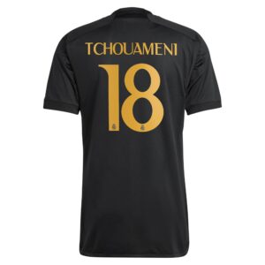 Real Madrid Third Shirt 2023-24 with Tchouaméni 18 printing