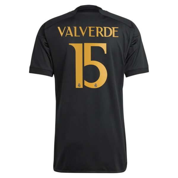 Real Madrid Third Shirt 2023-24 with Valverde 15 printing