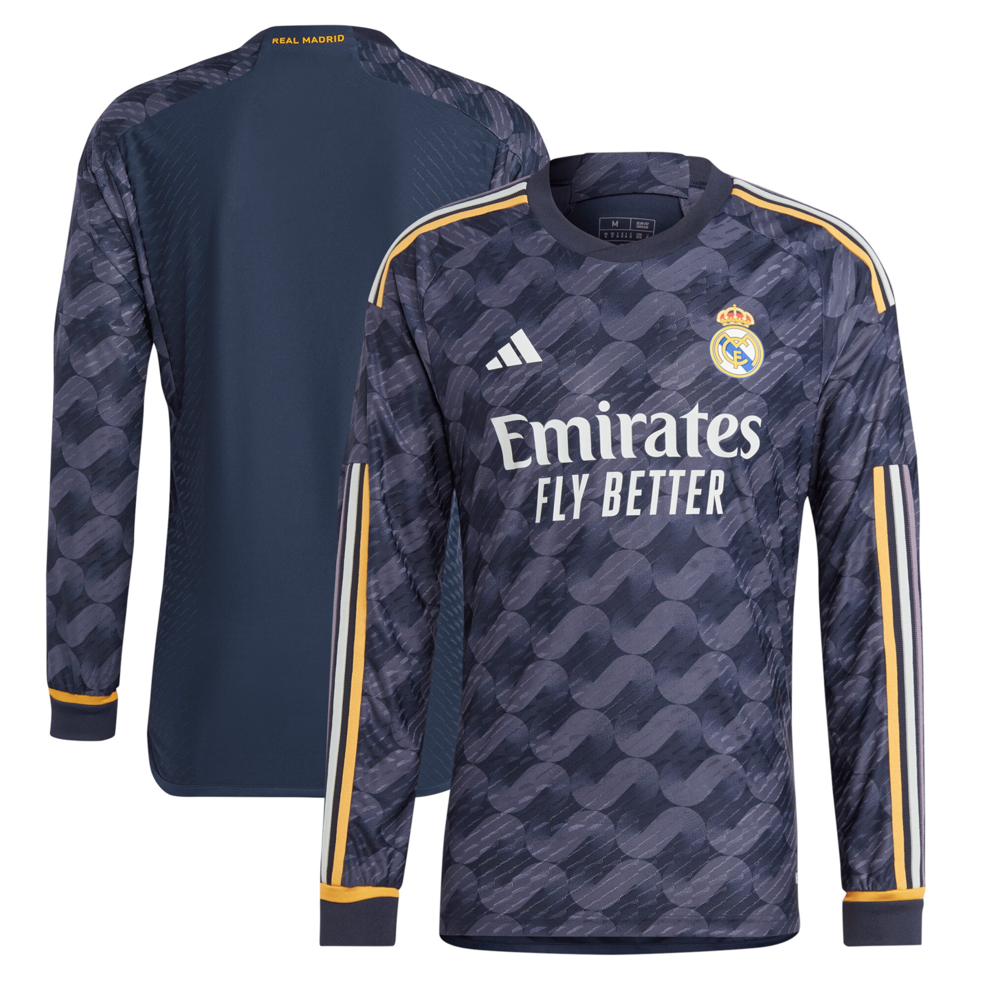Real Madrid Away Authentic Shirt 2023-24 Long Sleeve