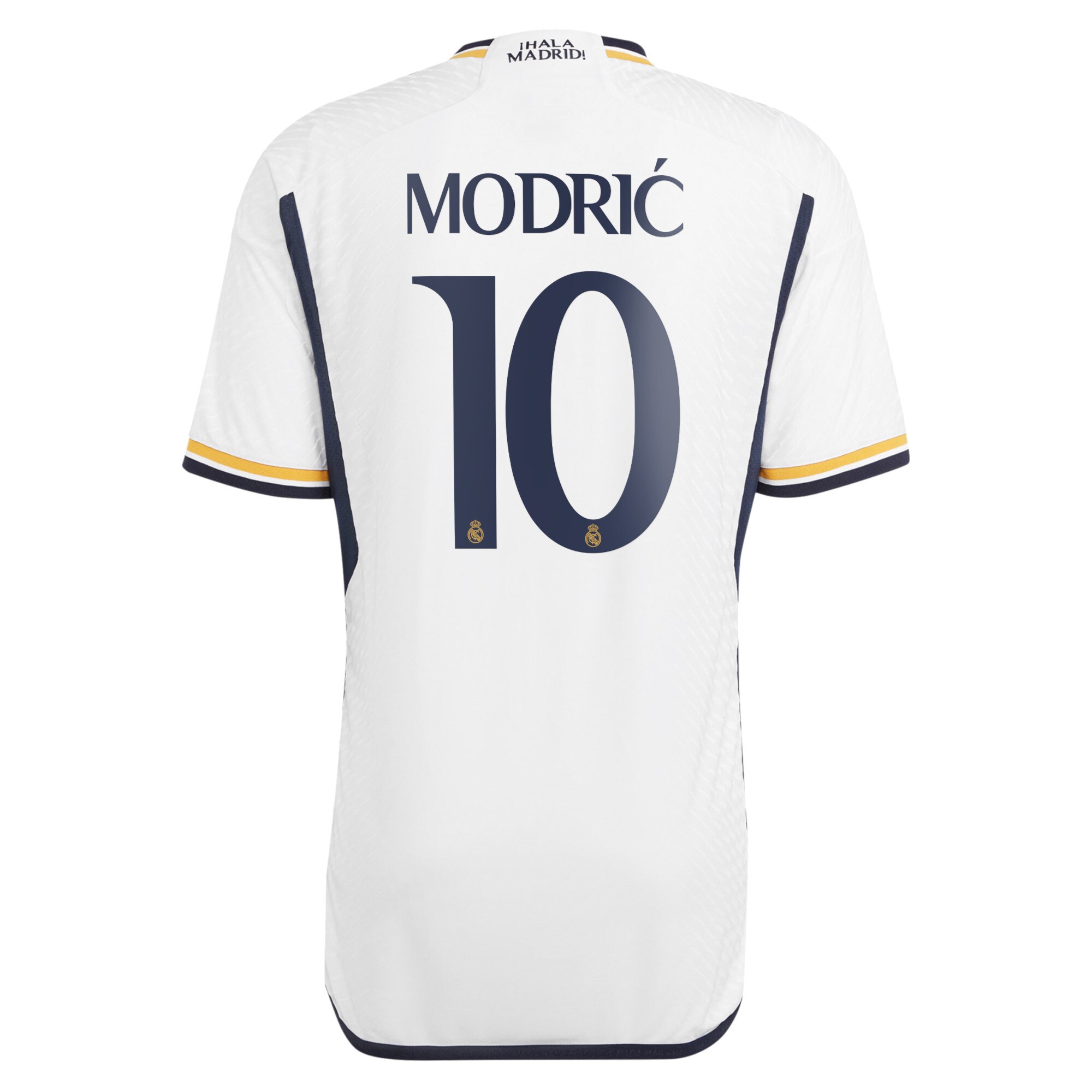 Real Madrid Home Authentic Shirt 2023-24 with Modric 10 printing
