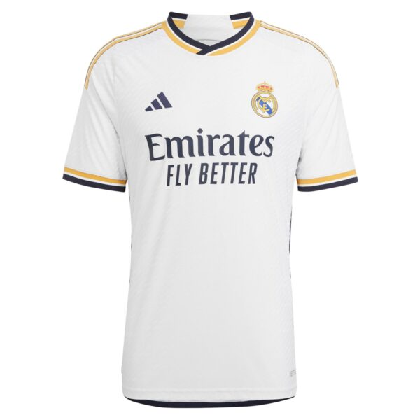 Real Madrid Home Authentic Shirt 2023-24 with Valverde 15 printing