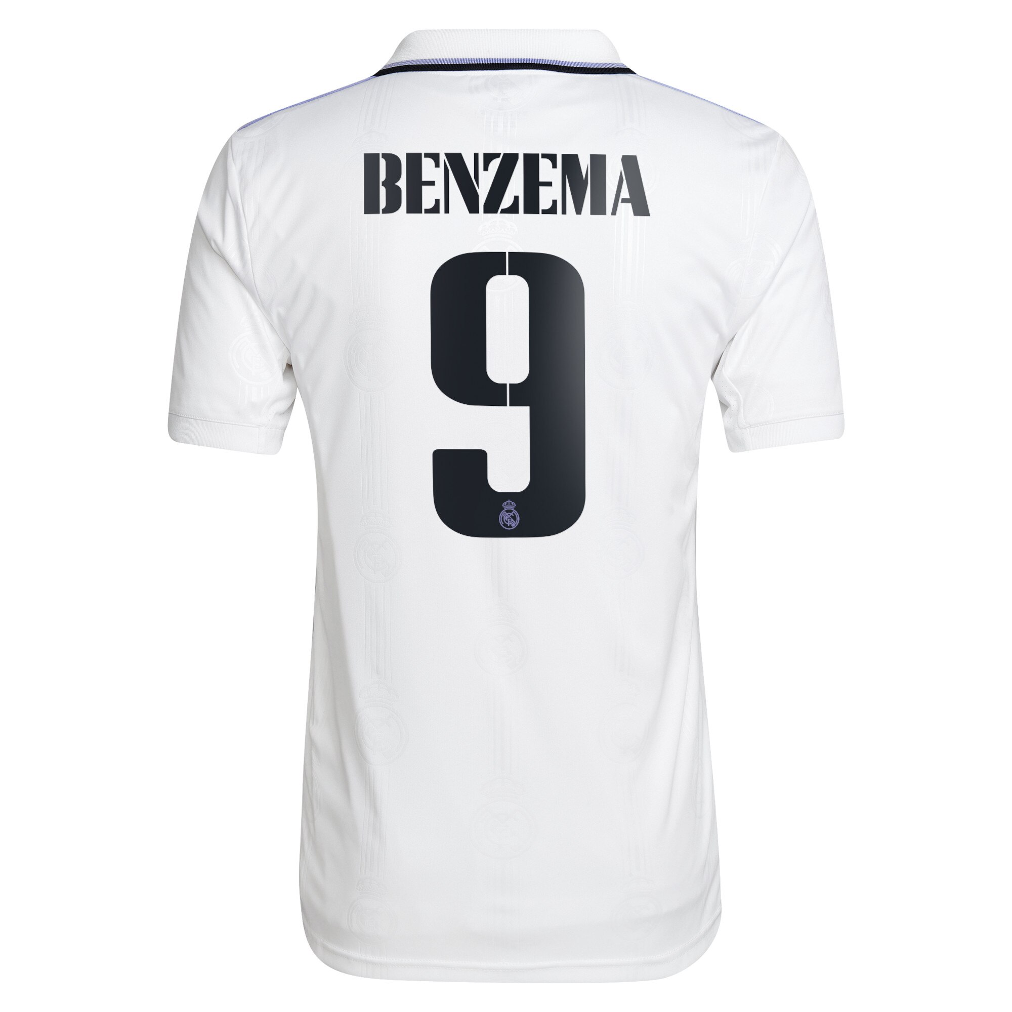 Real Madrid Home Shirt 2022/23 with Benzema 9 printing