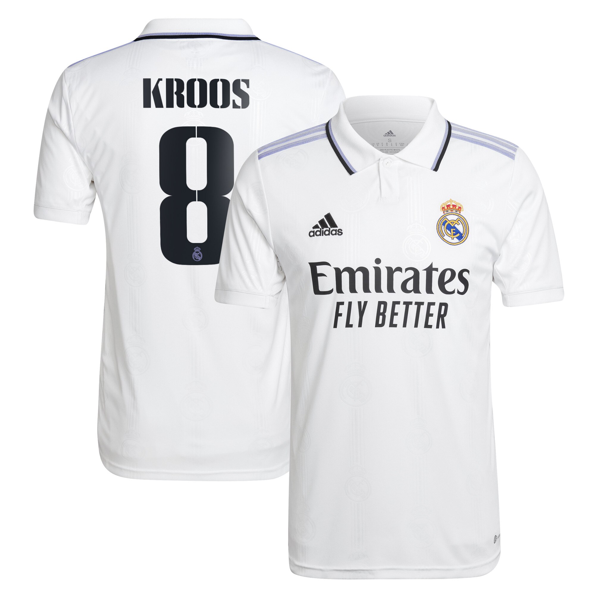 Real Madrid Home Shirt 2022/23 with Kroos 8 printing