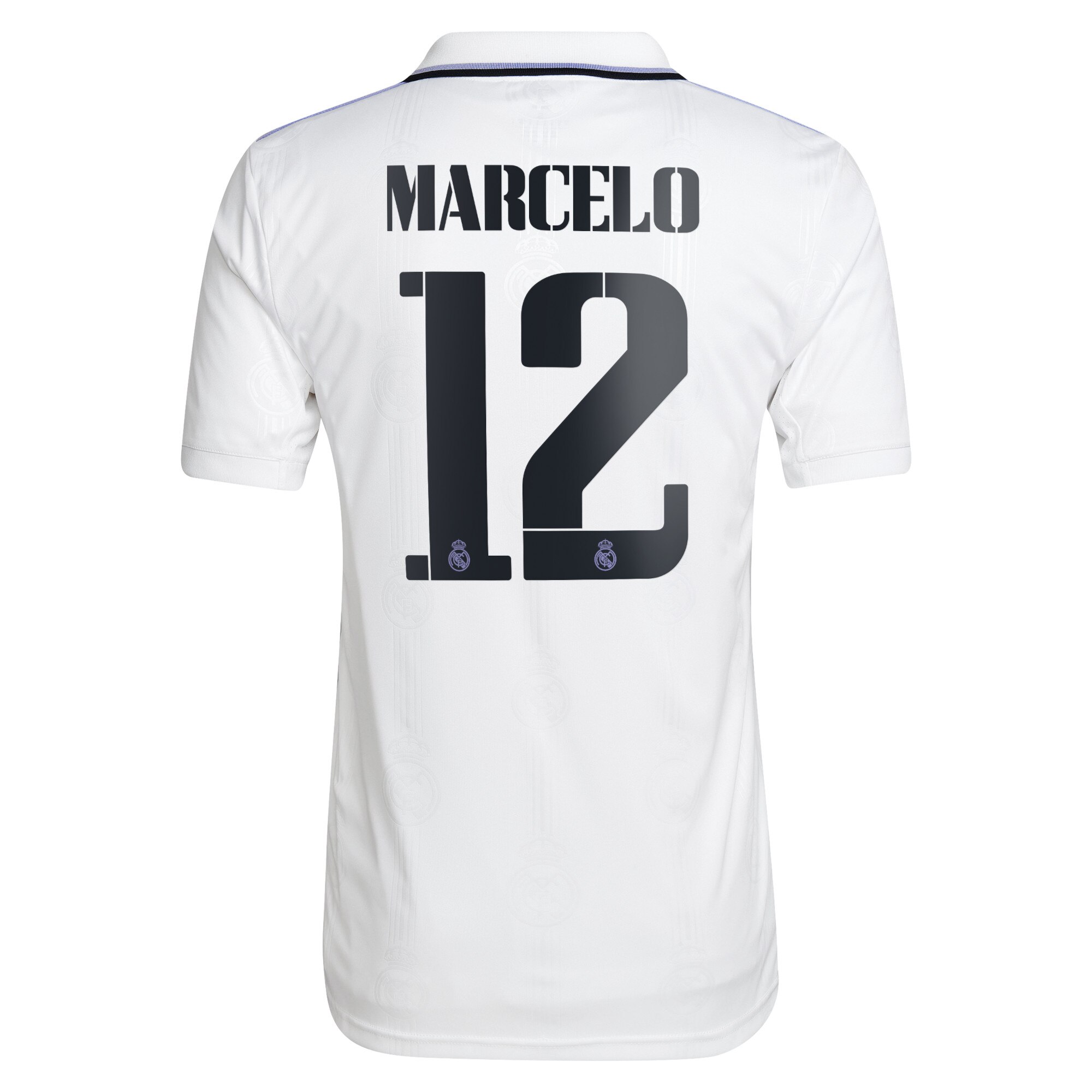 Real Madrid Home Shirt 2022/23 with Marcelo 12 printing
