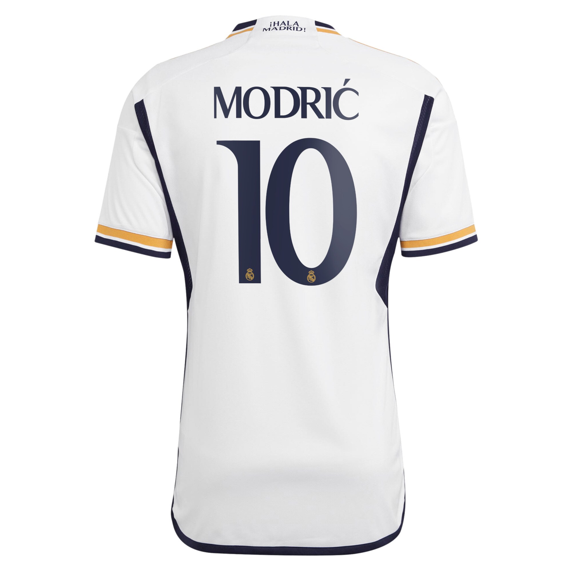 Real Madrid Home Shirt 2023-24 with Modric 10 printing