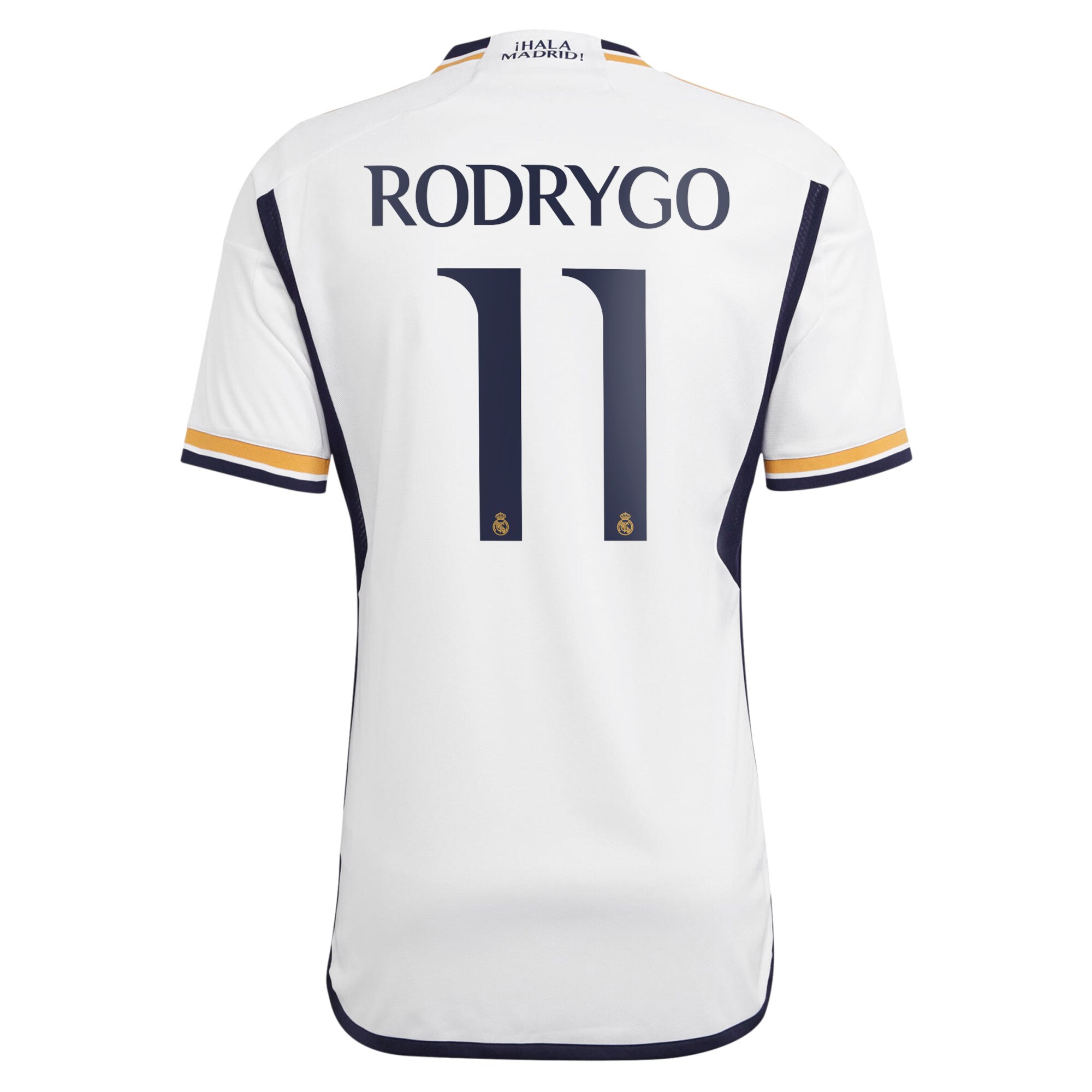 Real Madrid Home Shirt 2023-24 with Rodrygo 11 printing