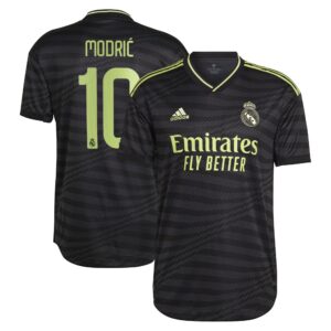 Real Madrid Third Authentic Shirt 2022-23 with Modric 10 printing