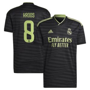 Real Madrid Third Shirt 2022-23 with Kroos 8 printing