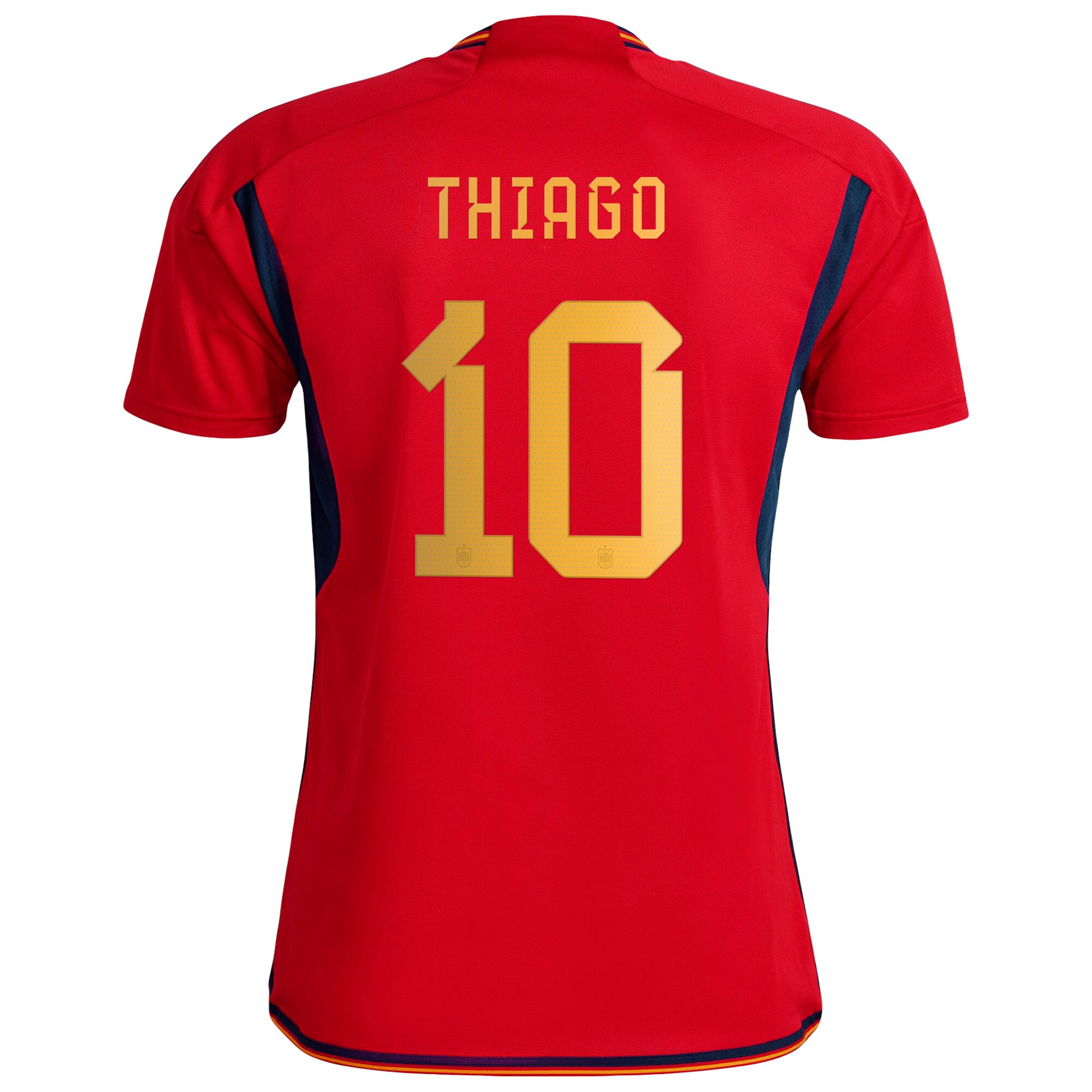 Spain Home Shirt with Thiago 10 printing